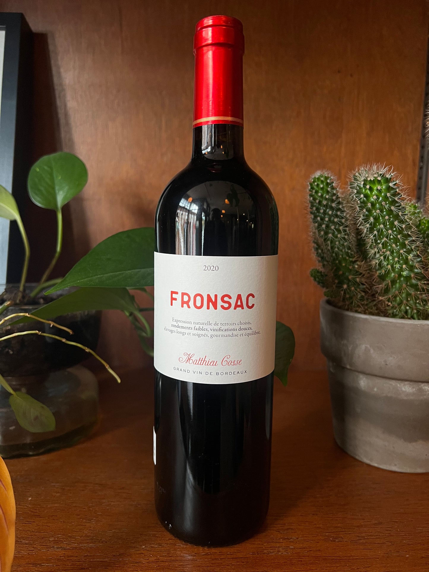 2020 Merlot Blend 'Fronsac' Matthieu Cosse, Bordeaux, France